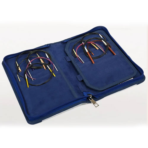 Accm539b Knitpro astuccio "blosson" portapunte per ferri circolari fissi