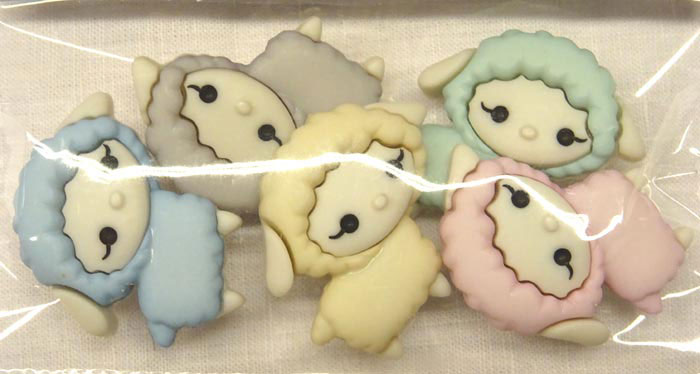 Bottoni decorativi "My Little Lamb" 2 Bottoni decorativi "My Little Lamb"