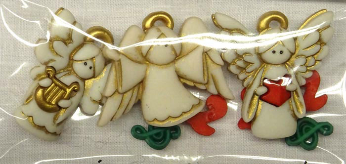 Bottoni decorativi "A Choir of Angels" 2 Bottoni decorativi "A Choir of Angels"
