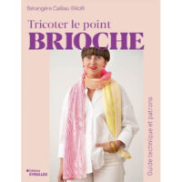 Mg437 Tricoter le Point Brioche di Bérangère Cailliau, dedicato alla tecnica della maglia brioche con modelli e spiegazioni illustrate.