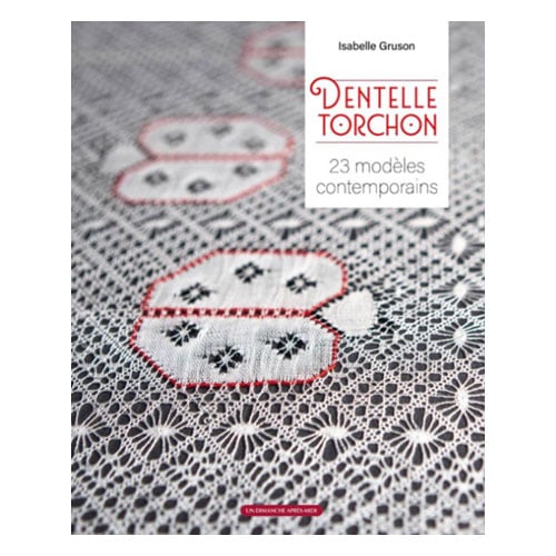 Mdt177 Copertina del libro “Dentelle Torchon” di Isabelle Gruson – guida didattica al merletto a tombolo contemporaneo.