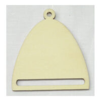 Spl99 Supporti/appendini mezzouovo piatto in legno – Ø 6,5 × 7 cm – 1 pezzo – Stafil