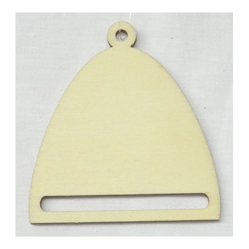 Spl99 Supporti/appendini mezzouovo piatto in legno – Ø 6,5 × 7 cm – 1 pezzo – Stafil