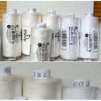 Tcot150 Lace Anchor Cucirini 50/ bianco 2 – rocchetto 500m - bordi leggermente sporchi