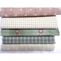 tokio20a Tessuto giapponese Tochio - Verde - Qualità premium - kit 5 pezzi cm 25 x 55