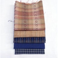 tokio22 Tessuto giapponese Tochio - Blu - Qualità premium - kit 5 pezzi cm 25 x 55