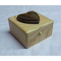 Asl94 Scatola in legno portaspilli – Cuore scuro