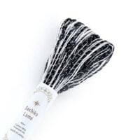 IKO117 Sashiko filato lamè 40 mt nero/bianco/argento