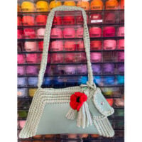 LIVIO1 base esagonale per borsa in pelle + base borsellino - panna