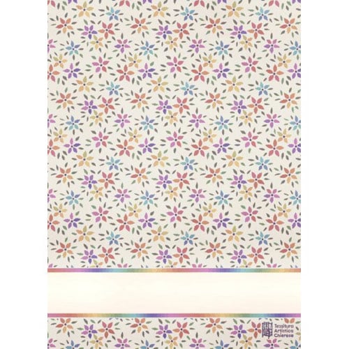 Ric337 Tessitura artistica chierese asciugapiatti Fiorellini (58 fori) cm 49x69