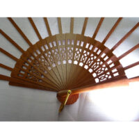 Ven300a Struttura ventaglio traforato legno verniciato cm 43
