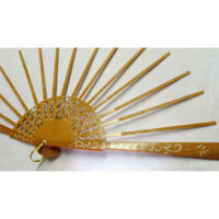 Ven306b Struttura ventaglio legno - ragnetti decorato