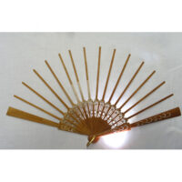 Ven307 Struttura ventaglio in legno arpa - decorato cm 51