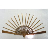 Ven318 Struttura ventaglio stelline - decorato - cm 46