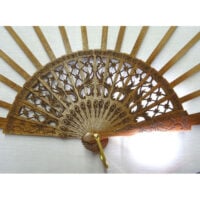 Ven318a Struttura ventaglio stelline - decorato - cm 46