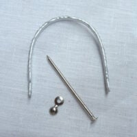 Ven329 Archetto silver decorato per ventaglio
