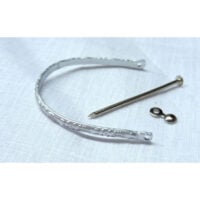 Ven329a Archetto silver decorato per ventaglio
