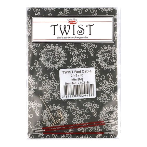 Accm542 Chiaogoo twist red cable 2"/5 cm mini - 3 cavi