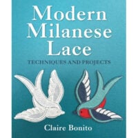 Mc65 Copertina del libro “Modern Milanese: Techniques and Projects” di Claire Bonito, guida illustrata al merletto milanese moderno.