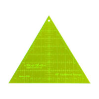 Patc460 Righello triangolare Moda 6020M da 8,5 pollici, in acrilico trasparente con linee incise a 60°, per tagli precisi nel patchwork e quilting.