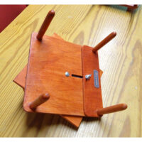 St49a Supporto da tavolo in legno con appoggia tombolo regolabile