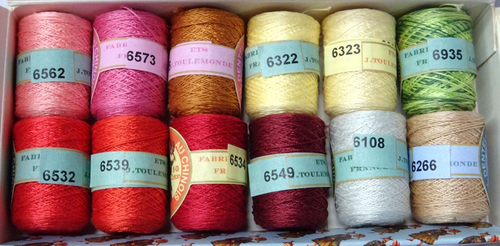 Cotone per merletto n°80 - Fil au Chinois - assortimento n°7 2 Cotone per merletto n°80 - Fil au Chinois - assortimento n°7