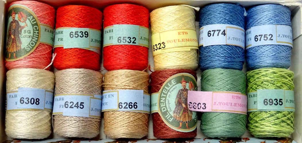 Cotone per merletto n°80 - Fil au Chinois - assortimento n°6 2 Cotone per merletto n°80 - Fil au Chinois - assortimento n°6