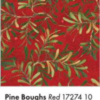 PINERED Pine Boughs - Red - altezza cm 270 - vendita a multipli di cm 50