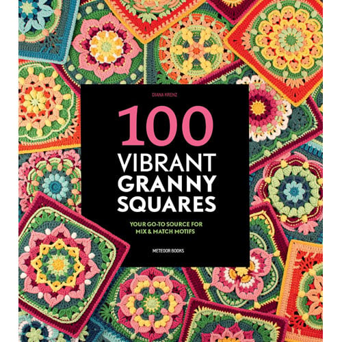 U319 Copertina del libro 100 Vibrant Granny Squares - Diana Krenz, 100 modelli di granny square