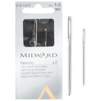 Aspu103 Aghi per lana - Tapestry - Milward 2 aghi punta tonda 13/18