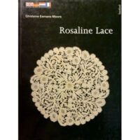 Mb95 Copertina del libro Rosaline Lace di Ghislaine Eemans‑Moors, manuale in inglese sul merletto Rosaline con progetti progressivi.