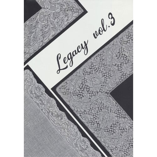 Mb128 Cartella "Legacy Vol. 3" di Kumiko Nakazaki contenente disegni per merletto Binche ispirati a pizzi antichi originali