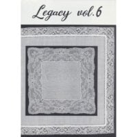 Mb130 Cartella "Legacy Vol. 6" di Kumiko Nakazaki contenente disegni per merletto Binche ispirati a pizzi antichi originali