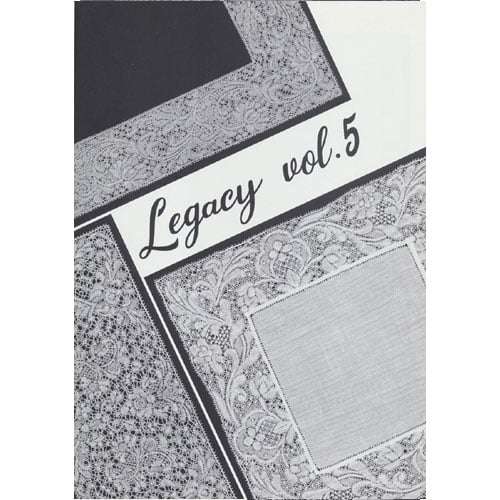 Mb131 Cartella "Legacy Vol. 5" di Kumiko Nakazaki contenente disegni per merletto Binche ispirati a pizzi antichi originali