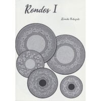 Mb132 Cartella "Rondos 1" di Kumiko Nakazaki contenente 9 disegni per merletto Binche