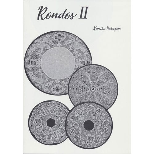 Mb133 Cartella "Rondos 2" di Kumiko Nakazaki contenente 10 disegni per merletto Binche